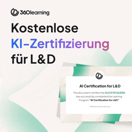 Infos zur KI Zertifizierung 360learning